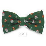 JEMYGINS Christmas Bow Ties for Mens Shirt  Snowflake Christmas Tree Pattern Men Silk Bow Tie  Christmas Party Gift