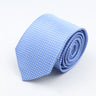 New Classic Strieped Dot Ties For Men Jacquard 7cm Polyester Narrow Tie Skinny Wedding Groom Business Necktie Suit Shirt Gift