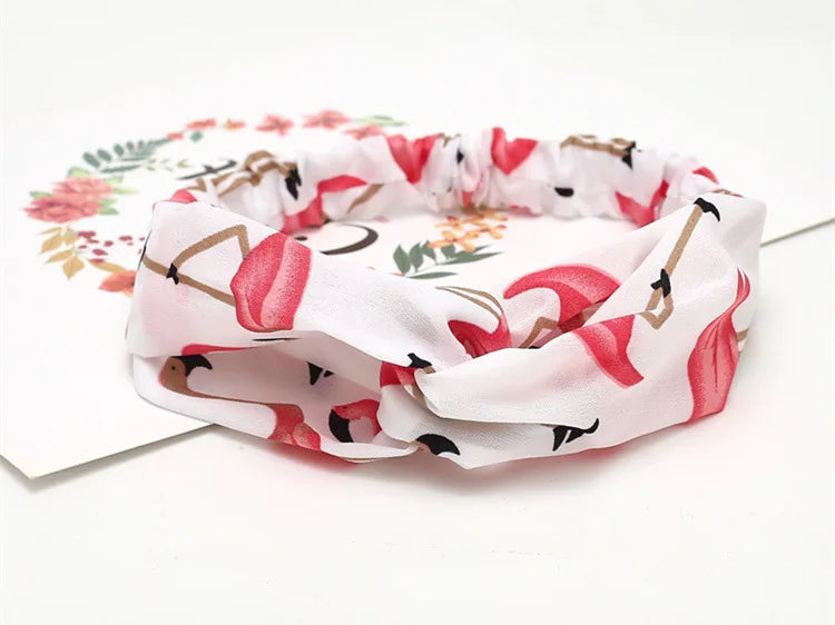 2020 Fashion Bohemian Headband Print Hairbands For Women Girls Vintage Cross Knot Turban Bandanas Headwear Hair Accessories