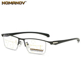 Eyebrow Comfortable Business Frame Photochromic Grey Lenses Progressive Multifocus Reading Glasses Add 75 100 125 150 175 to 400