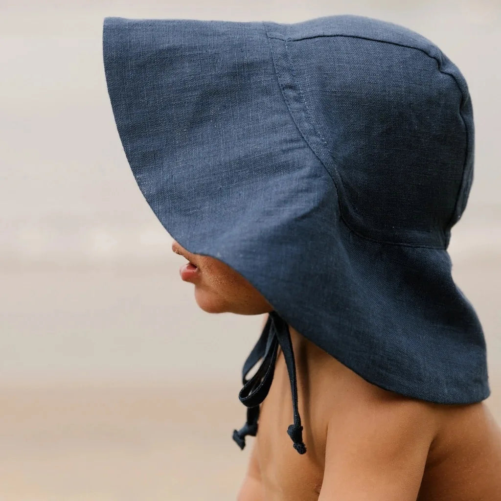 Big Brim Baby Sun Hat Summer Spring Kids Bucket Hat for Girls Boys Cotton Linen Children Cap Beach Travel Kids Hats Caps 2M-4Y
