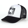 New five-pointed star printed baseball cap spring summer breathable net caps men women outdoor sun shade hat adjustable wild hat