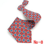 Original 9cm Natural Silk Tie Handmade Fashion Men Neck Tie Multicolor Men Digital Print Neckties For Party Paisley Plaid Cravat