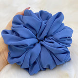 Elastics Chiffon Hair Band Solid Color Big Circle Scrunchies for Women Girl Ponytail Holder Hair Rope Hairband Hair Accessoires