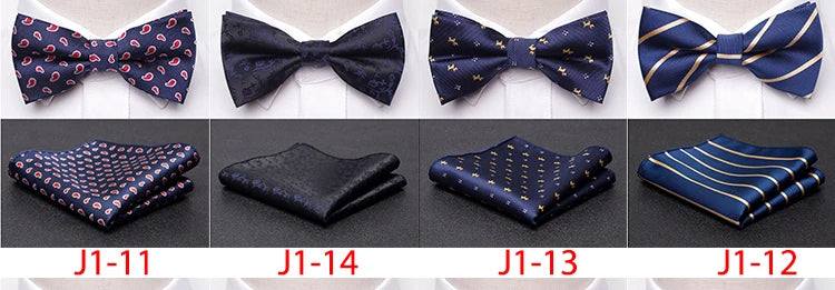 Men Bowtie Cravat Set Fashion Butterfly Party Wedding Ties Girls Business Jacquard Bow Tie Men Bowknot Wholesale Accessories