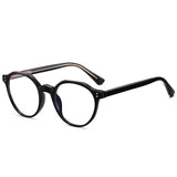 2022 Trending Blue Light Blocking Men's Retro Glasses TR90 Anti Radiation Eyeglasses Women Round Transparent Fashion Eyewear