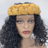 Bronzing Fabric Women's Headbands Elastic Braids Hair Bands Female Turban Cap Party Headwear Accessories Fashion Bandage Bandana