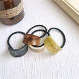 Fashion Elastic Hair Band Women Hair Ties Elegant Acetate Hair Rubber Band Hair Ties Girls Hair Accessories Elastic Hair Band