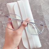 Fashion Women Anti Blue Light Glasses Blue Light Blocking Eyewear Luxury Brand Round Optical Spectacle Frame Computer Glasses