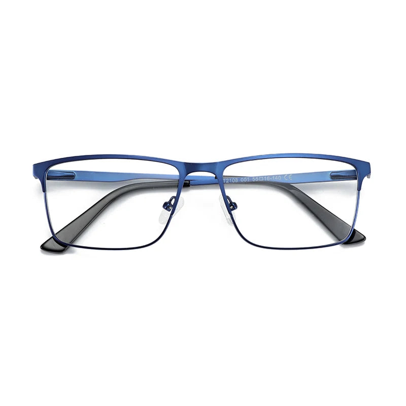 ZENOTTIC Men Titanium Alloy Optical Glasses Frame Fashion Male Square Eyewear Ultralight Metal Non-Prescription Eyeglasses