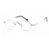 Titanium Glasses Super Small Oval Full Rim Eyeglass Frames Men Women Optical Prescription Lightweight Earwear