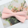 Mens Super Soft Downy Suede Parent-Child Bowtie Set Macarons Solid Color Classic Design Cute Butterfly Red Green Blue Pink Tie