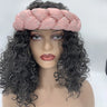 Bronzing Fabric Women's Headbands Elastic Braids Hair Bands Female Turban Cap Party Headwear Accessories Fashion Bandage Bandana