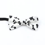 Musical Note Bow Tie Guitar Piano Stave Adult Children Bowtie Novelty Handmade Butterfly Wedding Party Men Gift Accessories