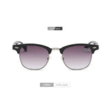 Men Women Students Myopia Sunglasses Metal Half Frame Nearsighted Gray Lens Glasses -0.5 -1 -1.5 -2 -2.5 -3 -3.5 -4 -4.5 -5 -6