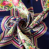 100cm Bohemia Paisley Square Scarf Luxury Brand Winter Scarf Women New Design kerchief Handkerchief Bandanna Scarves For Ladies