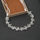 Wedding Headbands For Women Bride Handmade Crystal Rhinestone Tiaras Silver Color Hairbands Hair Accessories Queen Headband Gift