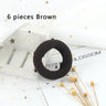 6Pcs/Lot Solid Color Basic Rubber Bands Simple High Elastic Hairband Girls Headwear Headband Fashion Women Gum Hair Accessories
