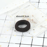 6Pcs/Lot Solid Color Basic Rubber Bands Simple High Elastic Hairband Girls Headwear Headband Fashion Women Gum Hair Accessories
