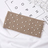 Bow Women's Headbands Pearls Head Bands Knitted Turban Bandana Autumn Winter Elastic Hairband Warm Hair Accessories Headdress