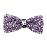 Diamond Pink Color Bow Tie For Men Butterfly Knot Rhinestone Collar Tie Crystal Super Cool Diamond Bowtie Wedding Accessories