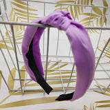 Fashion Top Knot Satin Headbands Wide Fabric Makeup Hairbands for Women Girls Ladies Washing Hair Hoops Bezel Hair Accessories