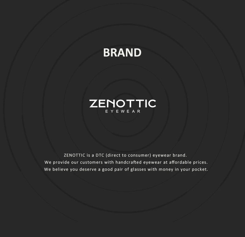 ZENOTTIC Men Titanium Alloy Optical Glasses Frame Fashion Male Square Eyewear Ultralight Metal Non-Prescription Eyeglasses