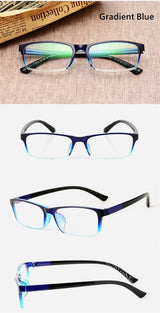 Men's And Women's Finished Myopia Glasses TR90 Frames And Aspherical Anti Blue Ray Photochromic Lenses SPH 0~-6.00 CYL 0~-2.00
