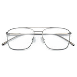 ZENOTTIC Pure Titanium Optical Glasses Frames for Male Oversize Double Bridge Eyewear Myopia Prescription Eyeglasses Frames