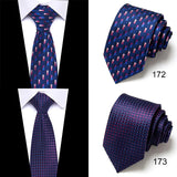 48Colors Classic 7.5cm Tie for Men Silk Tie Luxury Striped Slim Ties for Men Suit Cravat Wedding Party  Gravatas