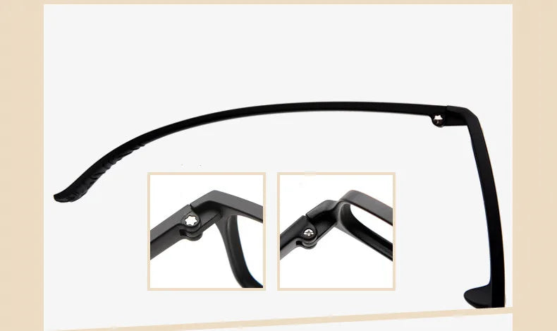 Men's And Women's Finished Myopia Glasses TR90 Frames And Aspherical Anti Blue Ray Photochromic Lenses SPH 0~-6.00 CYL 0~-2.00