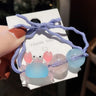Cartoon Mini Fish Elastic Bands Hair Accessories for Children Cute Little Animals Scrunchies Hair Ropes Accessories Wholesale