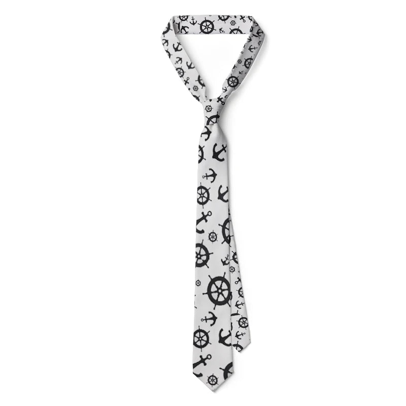 Creative Design Mathematical Symbol Men's Tie Funny Animal Peacock Print Polyester Business Casual Tie Party Shirt Accessories