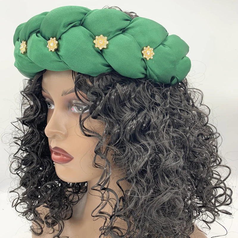 Women Braids Headbands Candy Color Elastic Hairbands Female Bandanas Girls Diamonds Hair Bands Headwear Accessories