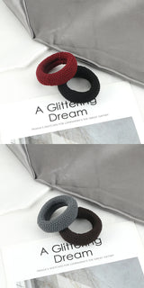 6Pcs/Lot Solid Color Basic Rubber Bands Simple High Elastic Hairband Girls Headwear Headband Fashion Women Gum Hair Accessories