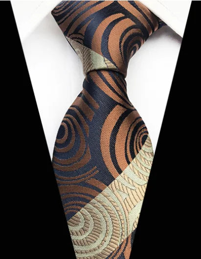 New Design Paisley Plaid Jacquard Woven Silk Mens Ties Neck Tie 8cm Striped Ties for Men Business Suit Business Wedding Party