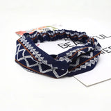 2020 Fashion Bohemian Headband Print Hairbands For Women Girls Vintage Cross Knot Turban Bandanas Headwear Hair Accessories