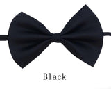Black Neck Tiebow for Boys Girls Toddler Adjustable Solid Bow Tie Party  Wedding Children's Accessories Not Afraid of Creases