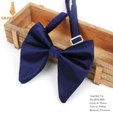 Men's Fashion Suits Bow Tie Women Classic Big Bowtie For Man Wedding Bowknot Adult Mens Bowties Cravats Uniform Solid Black Tie