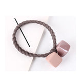 Pink Elastic Hair Bands Cute Rabbit Round Beads Heart Strawberry Rubber Band For Baby Girls Children Women Hair Accessories Gift