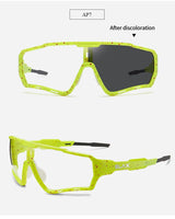 ELAX Brand New Style Photochromic Sunglasses Sports Men Women Mtb Bike Bicycle Eyewear Cycling Glasses