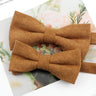 Mens Super Soft Downy Suede Parent-Child Bowtie Set Macarons Solid Color Classic Design Cute Butterfly Red Green Blue Pink Tie