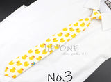 Cotton Floral Cartoon Animal Vintage Kids Child Girl Casual Necktie Cute Dog Duck Chicken Bear School Daily Skinny Small Ties