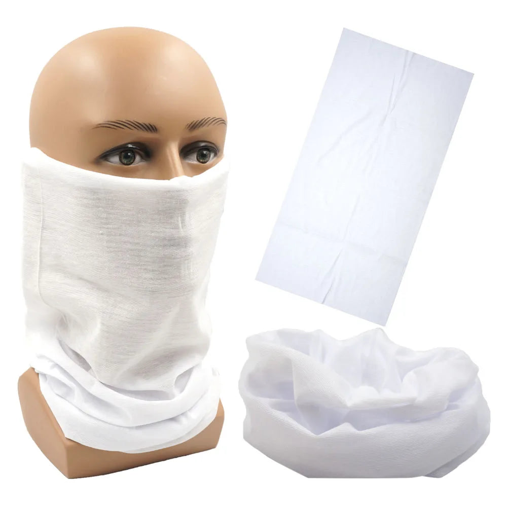 Outdoor Magic Bandana Solid Neon Color Cycling Hiking Scarves Headband Polyester Fashion Neck Cover Fishing Windproof Face Mask
