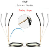 Blue Light Blocking Glasses Frame Women Fashion Eyewear Prescription UV400 Stylish Female Optical Spectacles Anti-Reflective