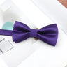 Solid Colorful Parent-Child Bowtie Set Classic Cute Family Butterfly Party Dinner Wedding Design Cute bow tie Accessory NO.1-15