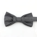 Mens Super Soft Downy Suede Parent-Child Bowtie Set Macarons Solid Color Classic Design Cute Butterfly Red Green Blue Pink Tie