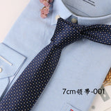 Corbata Hombre corbata 7cm Ties For Men Luxury Blue Stripes Necktie Business Corbatas Para Hombre Mariage Gift Shirt Accessories