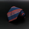 New Men's Tie Classic Stripe 7cm Jacquard Red Blue Green Necktie Daily Wear Cravat Wedding Party Dress Accessories Gift For Man