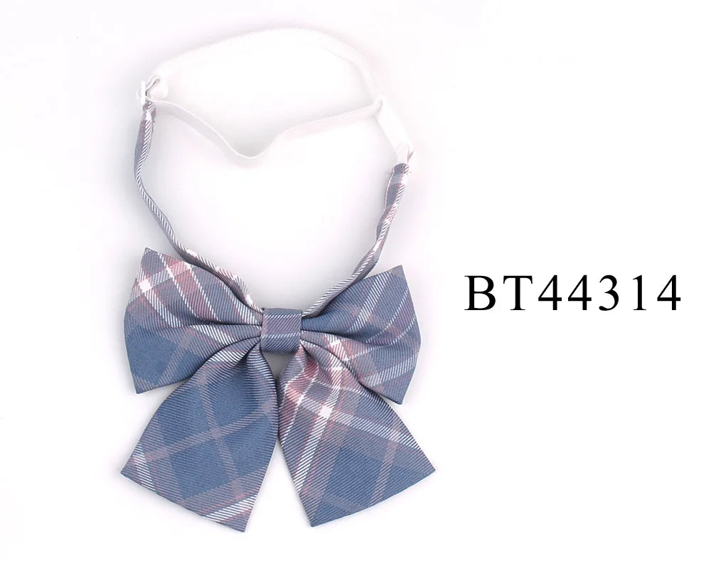 Ladies Plaid Bowtie Casual Bow tie For Women Uniform Collar Butterf Bowknot Adult Check Bow Ties Cravats Cotton Girls Bowties